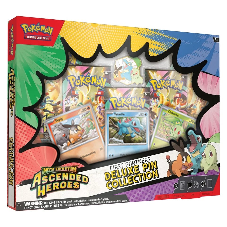 Pokémon TCG Ascenso Heroico Colección Pin Deluxe Primeros Compañeros – vista 1