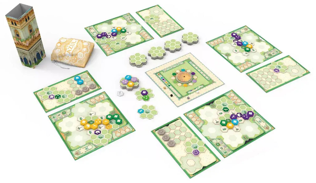 Azul Jardín de la Reina juego de mesa – componentes