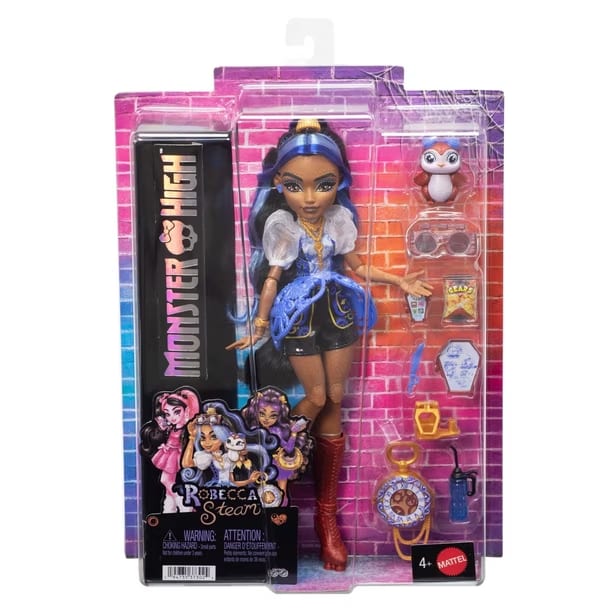 Monster High Look Monstruoso Robecca Steam Muñeca con Mascota – vista 2