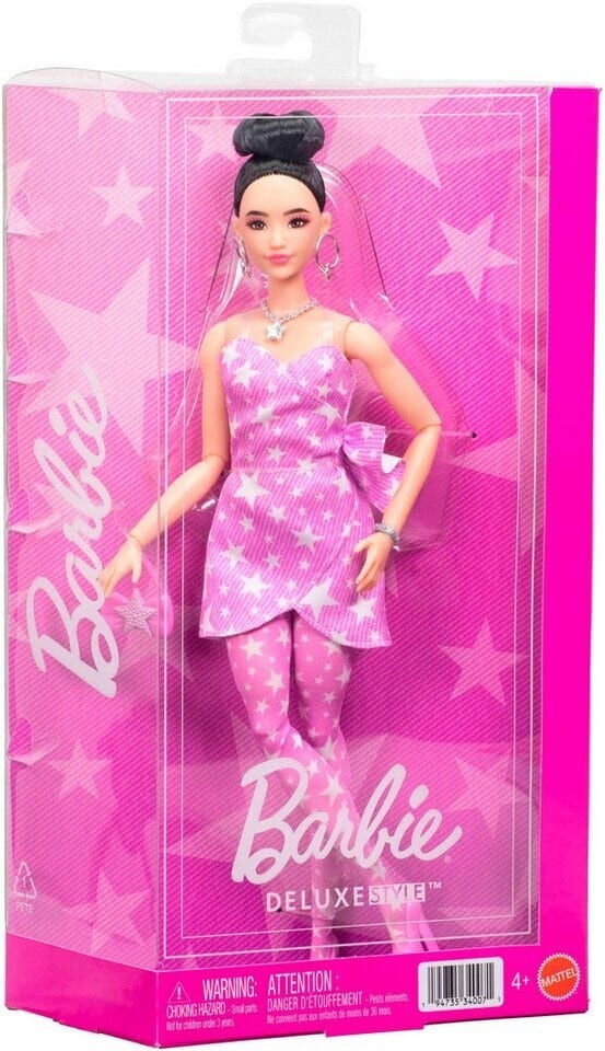 Barbie Deluxe Style Muñeca con Vestido Denim de Estrellas – vista 1