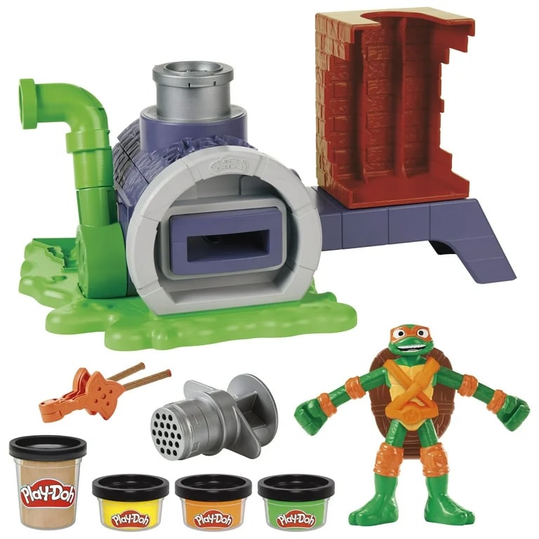 Play-Doh Tortugas Ninja Horno Lanzapizzas con Figura de Michelangelo – vista 1