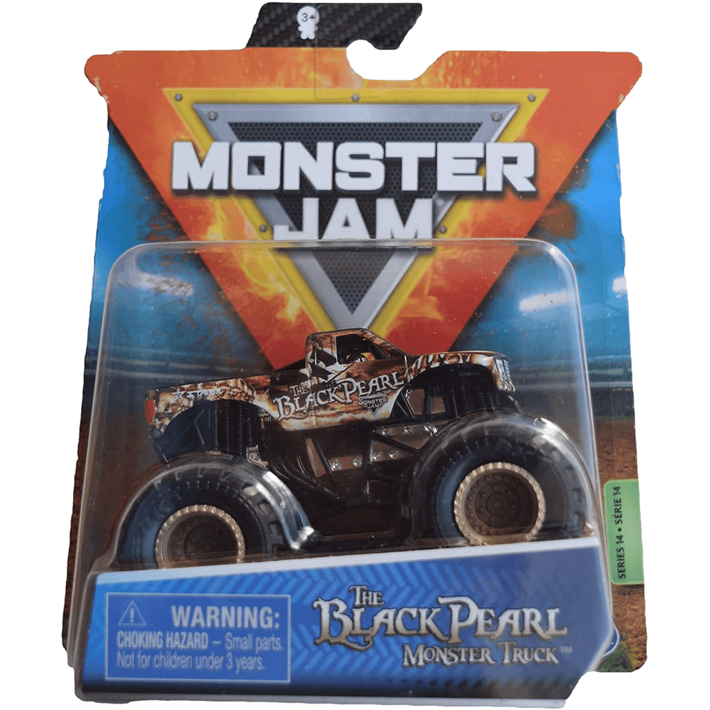 Camión Monster Jam Black Pearl escala 1:64 en su blíster original