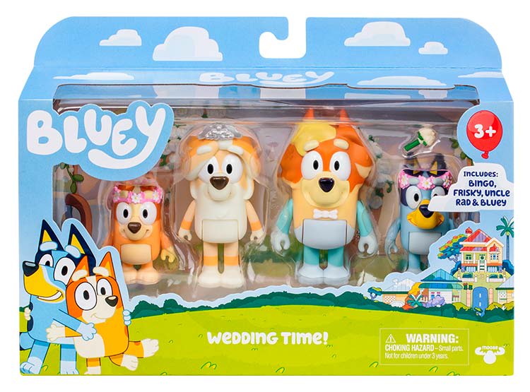 Bluey Set de 4 Figuras Serie 11 para Recrear la Serie Surtido – vista 2