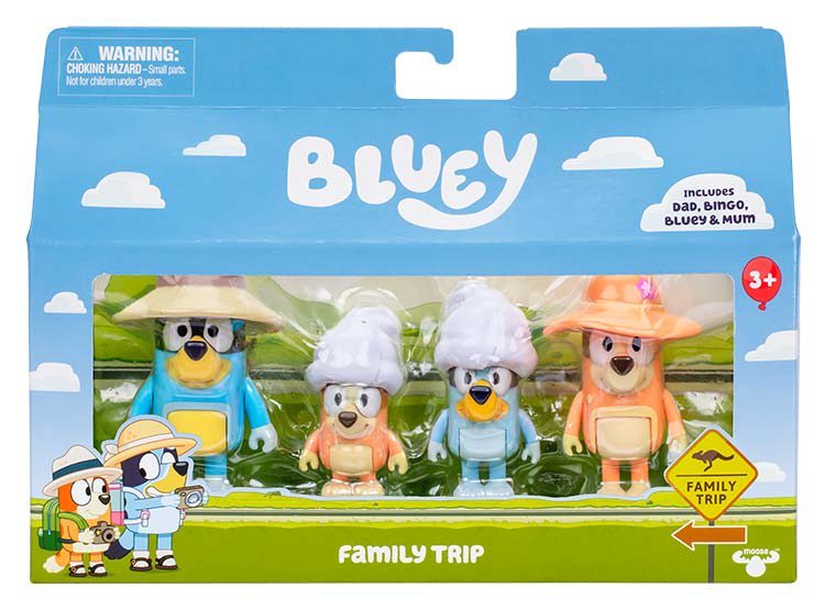 Bluey Set de 4 Figuras Serie 11 para Recrear la Serie Surtido – vista 1