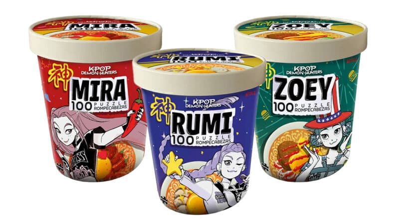 K-Pop Demon Hunters Puzzle Ramen 100 Piezas Surtido – vista 1
