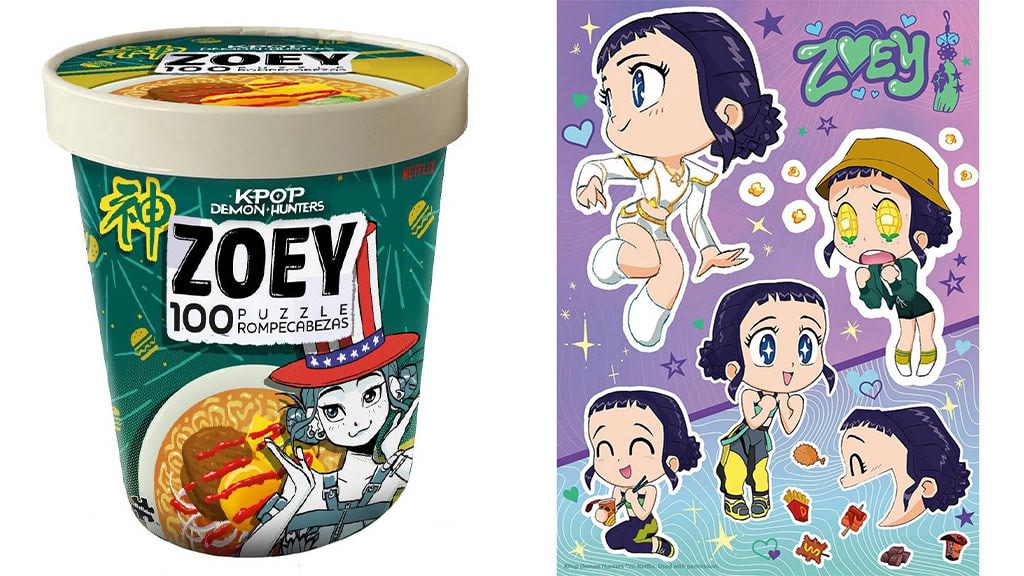 K-Pop Demon Hunters Puzzle Ramen 100 Piezas Surtido – vista 2
