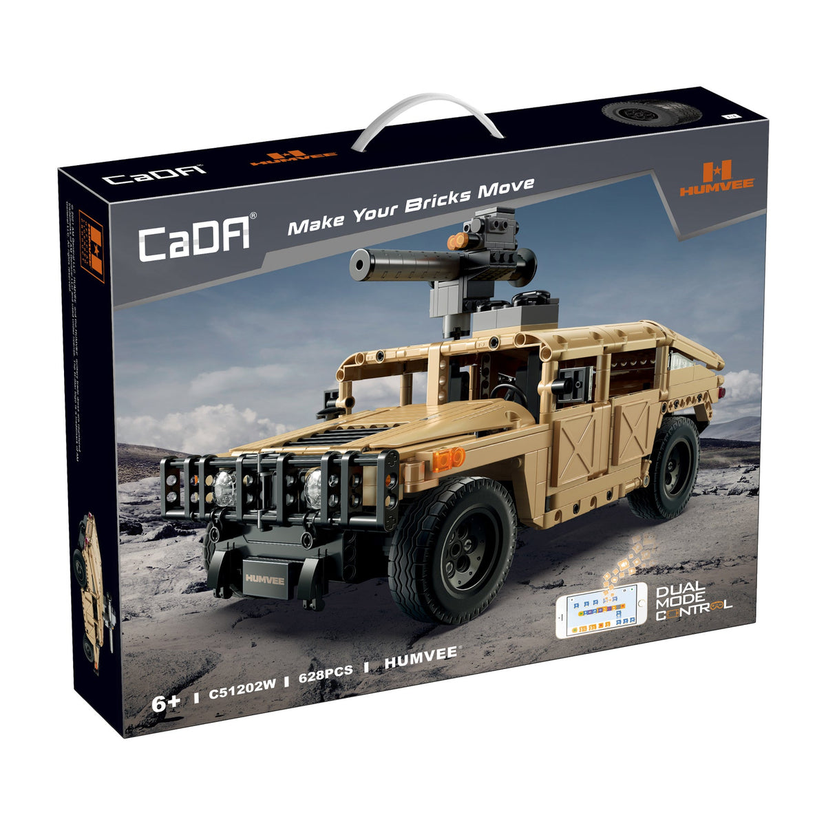 Caja del Humvee CaDA C51202W de 628 piezas