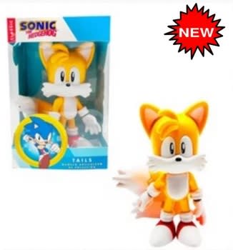 Sonic the Hedgehog Figura de Tails de Goma con Cabeza y Brazos Móviles – vista 1