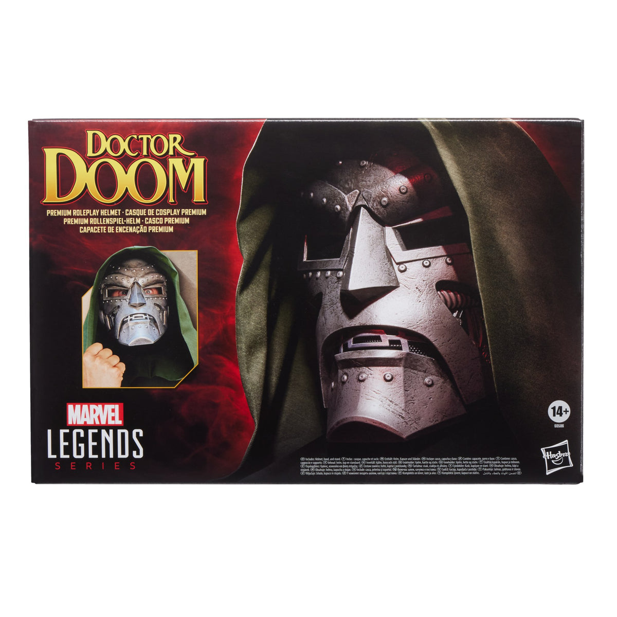Caja del casco Doctor Doom Marvel Legends Premium Roleplay
