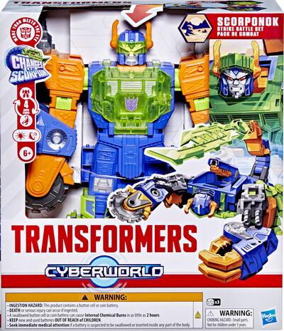 Transformers Cyberworld Scorponok Strike Battle Set con Luces y Sonidos – Hasbro