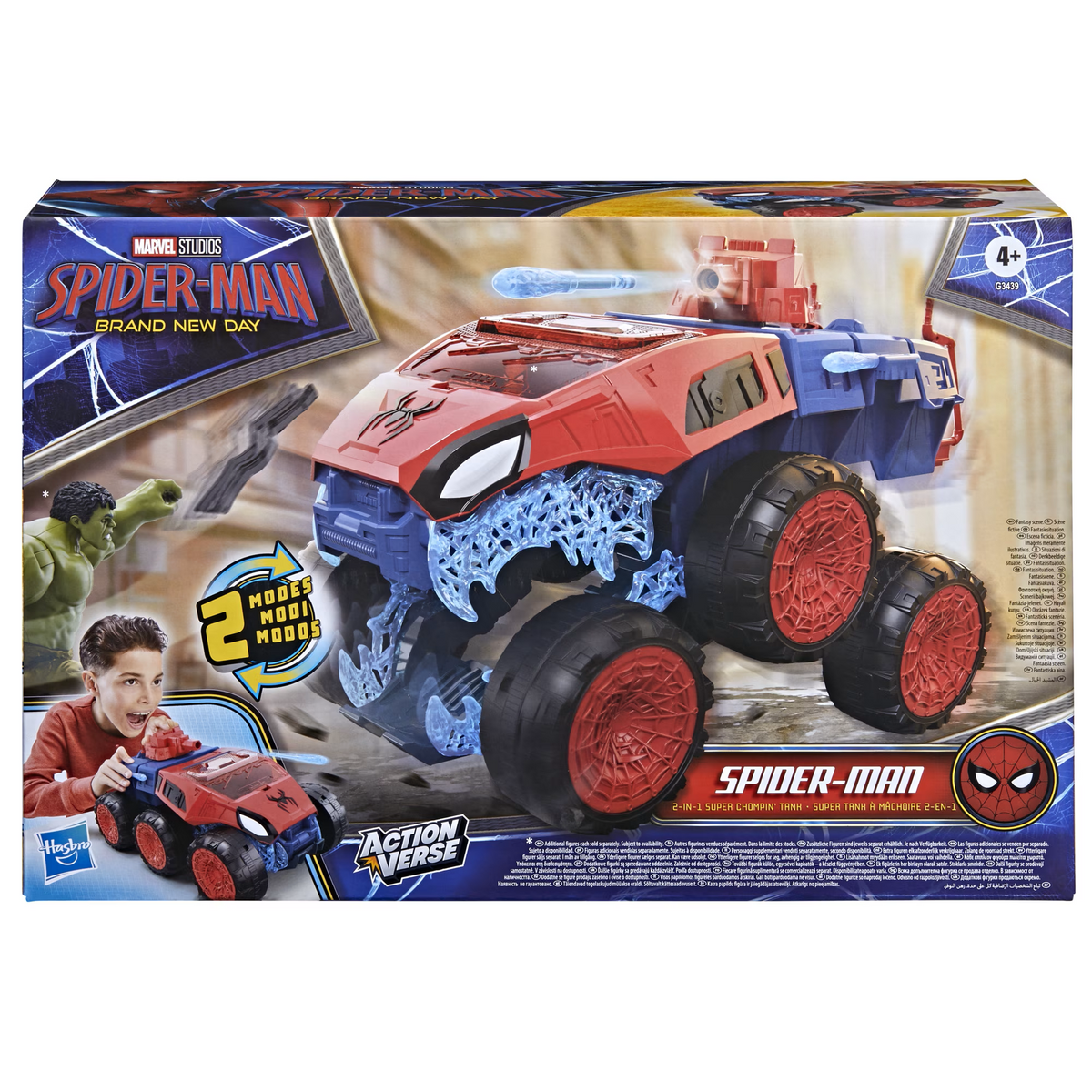 Spider-Man Un Nuevo Día Tanque Super Chompin 2 en 1 para Figuras ActionVerse – vista 1