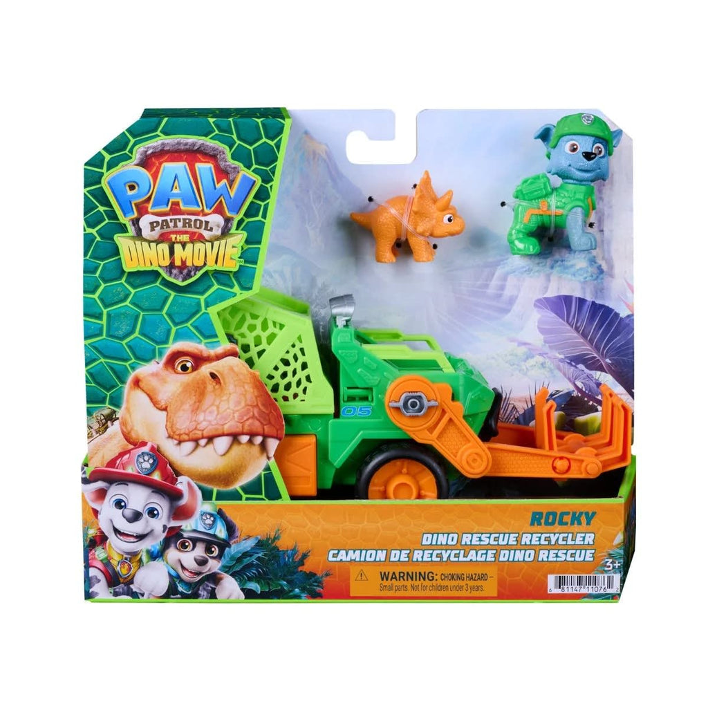 Paw Patrol Dino Película Vehículo de Rocky con Figura – vista 3