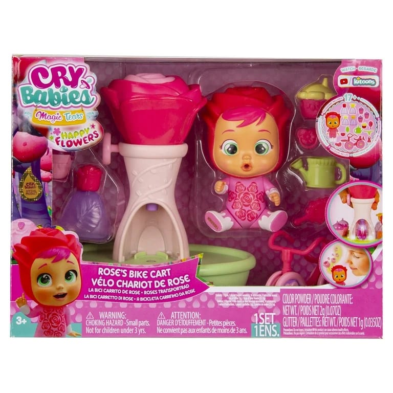 Cry Babies Magic Tears Happy Flowers La Bici Carrito de Rose – vista 2
