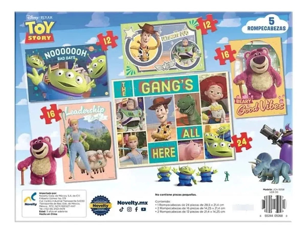 Disney Pixar Toy Story 5 Set de 5 Puzzles de Madera para Armar – vista 2