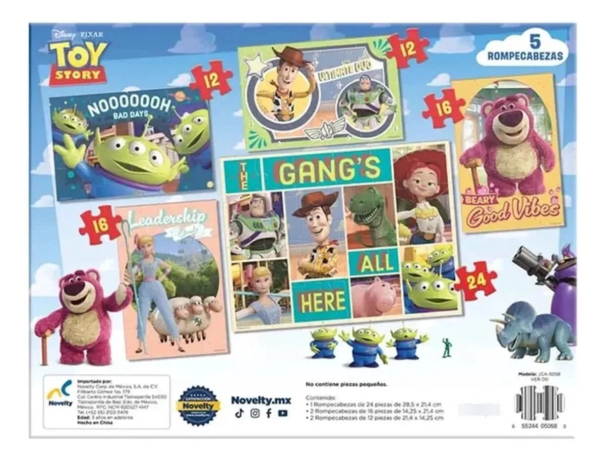 Disney Pixar Toy Story 5 Set de 5 Puzzles de Madera para Armar – vista 2