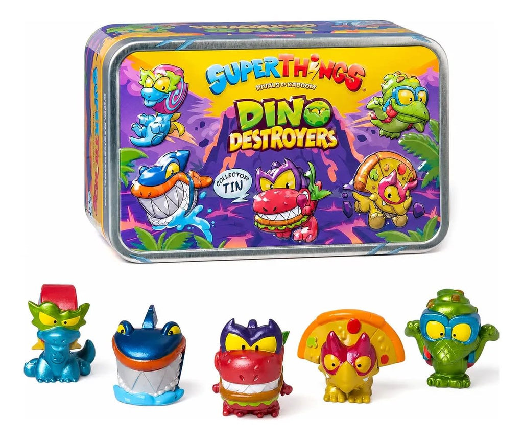 SuperThings Dino Destroyers Lata con 5 Figuras Exclusivas – vista 2