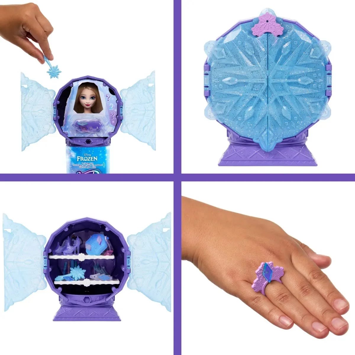 Disney Frozen Jewel Reveal Elsa Patinaje sobre Hielo Muñeca Sorpresa – vista 1