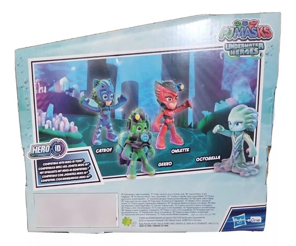 PJ Masks Misión Acuática Set de 4 Figuras de Acción – vista 2
