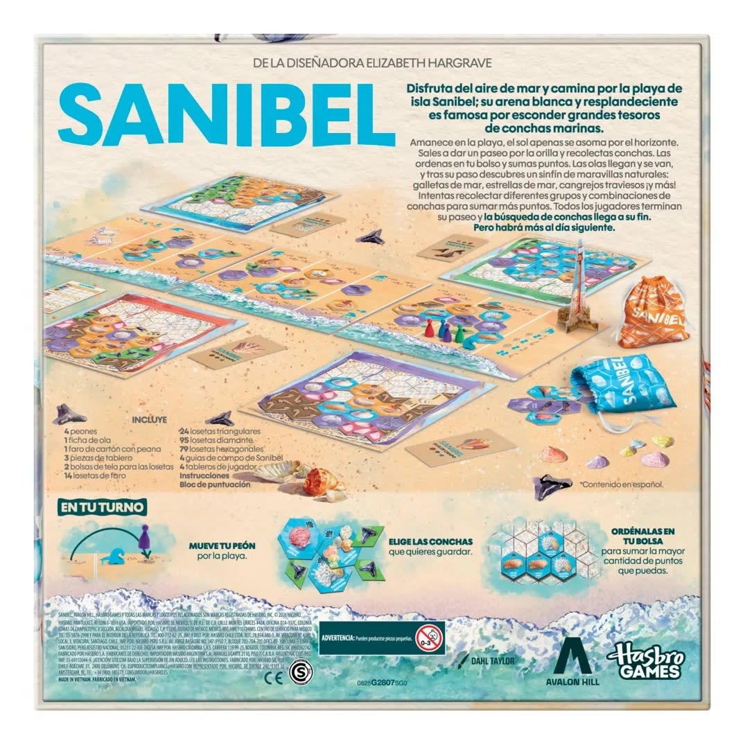 Sanibel Juego de Mesa para 4 Jugadores – vista 3