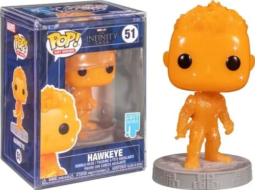 Funko Pop Marvel The Infinity Saga Hawkeye 51 Artist Series con Caja Acrílica – vista 1