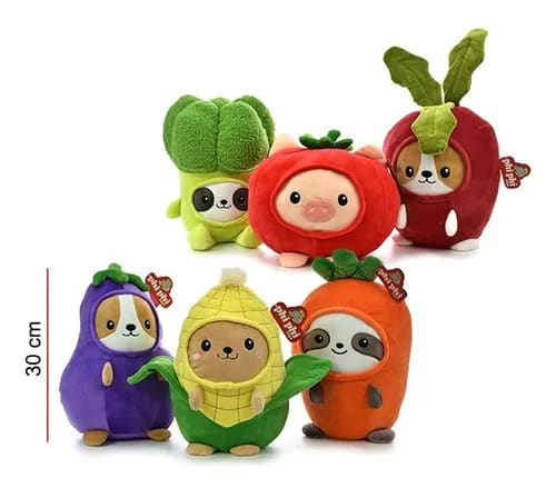 PhiPhi Toys Animalitos Disfrazados de Verdura 30 cm Surtido – vista 2