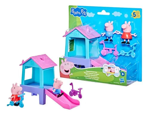 Peppa Pig Set de Juego al Aire Libre con Figuras y Bicicletas Surtido – vista 1