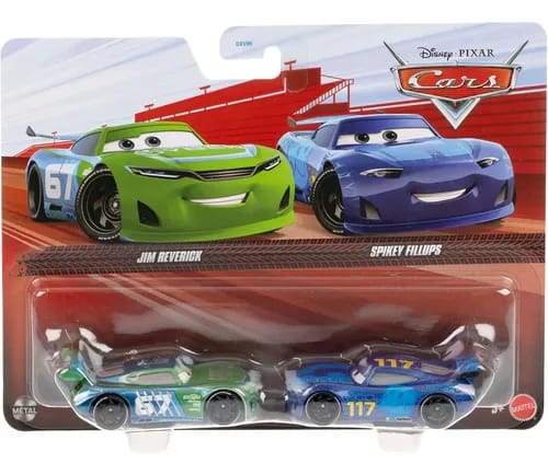 Disney Pixar Cars Pack de 2 Autos de Metal Escala 1:55 Surtido – vista 3