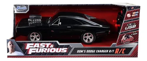 Fast & Furious Dom's Dodge Charger R/T Auto a Control Remoto 1:24 – Jada Toys