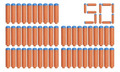 Nerf N Series Repuesto de 50 Dardos de Espuma N1 Oficiales – vista 1