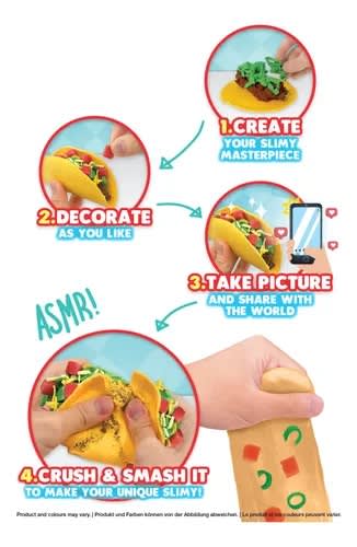 Slimy DIY Street Food Crush Mini Tacos Kit de Slime – vista 2