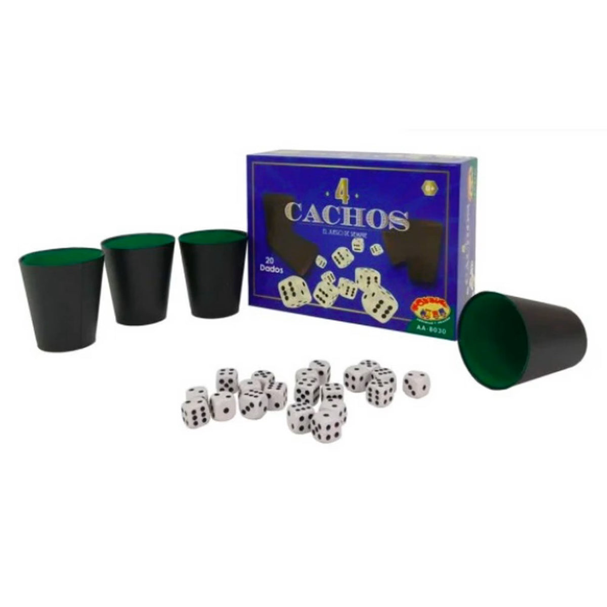 Juego de Cachos Toyng con 4 Cachos y 20 Dados Clásico Chileno – vista 2