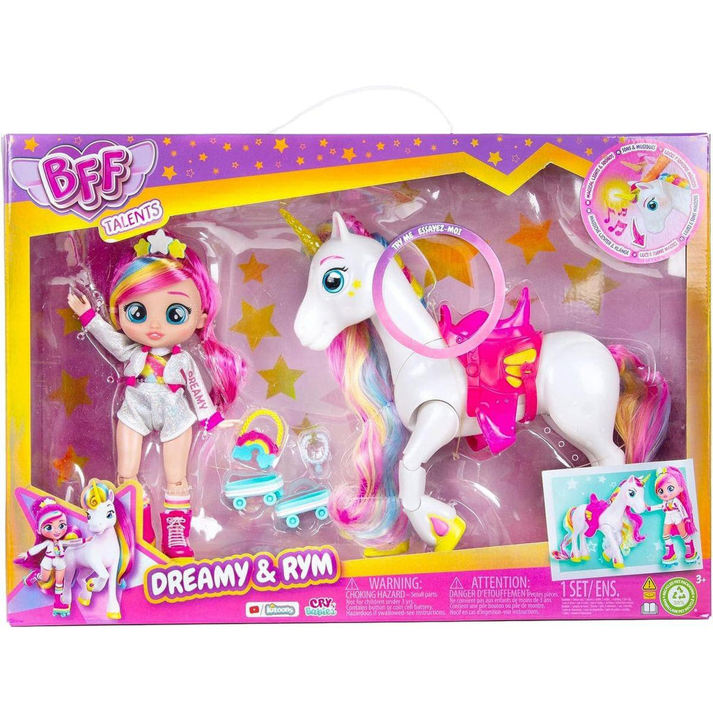 Cry Babies BFF Serie 3 Muñeca Dreamy con Unicornio Rym – vista 3
