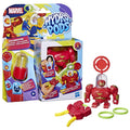 Hydro Pods Marvel Aqua Armor Hulkbuster con empaque, lanzador y discos