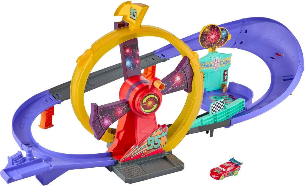 Disney Pixar Cars Pista de Celebración Rayo McQueen con Luces – vista 3