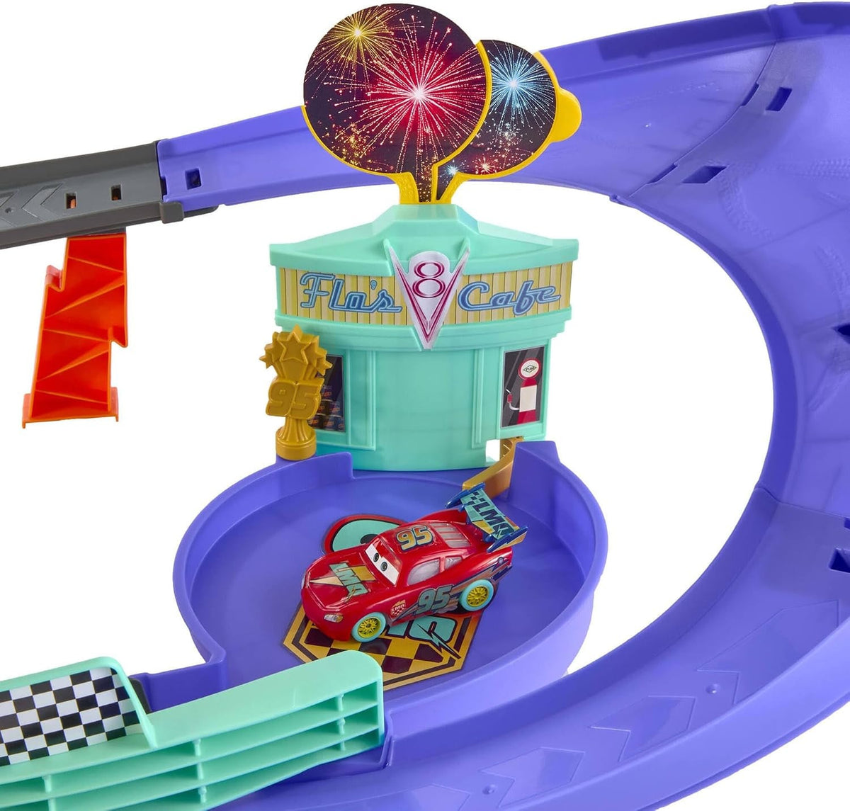 Disney Pixar Cars Pista de Celebración Rayo McQueen con Luces – vista 2