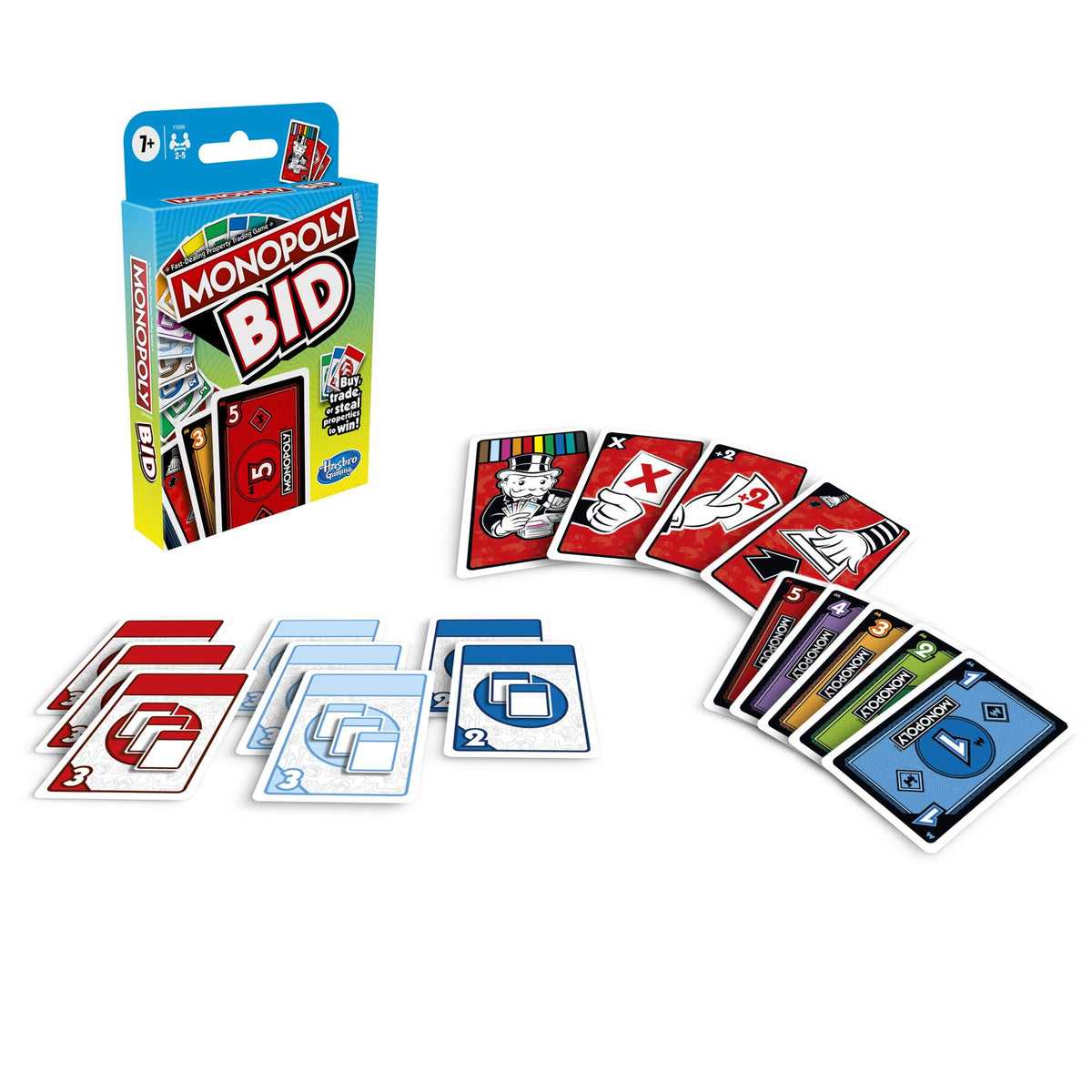 Monopoly Bid Juego de Cartas de Subastas – vista 2