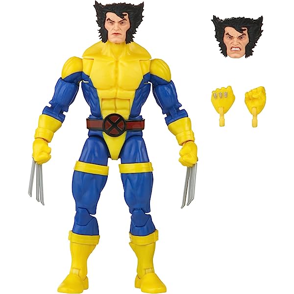 Marvel Legends Retro Wolverine Figura de Acción Coleccionable – vista 1