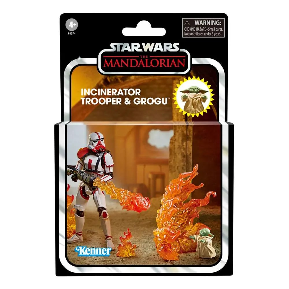 Star Wars The Vintage Collection The Mandalorian Incinerator Trooper y Grogu – vista 1
