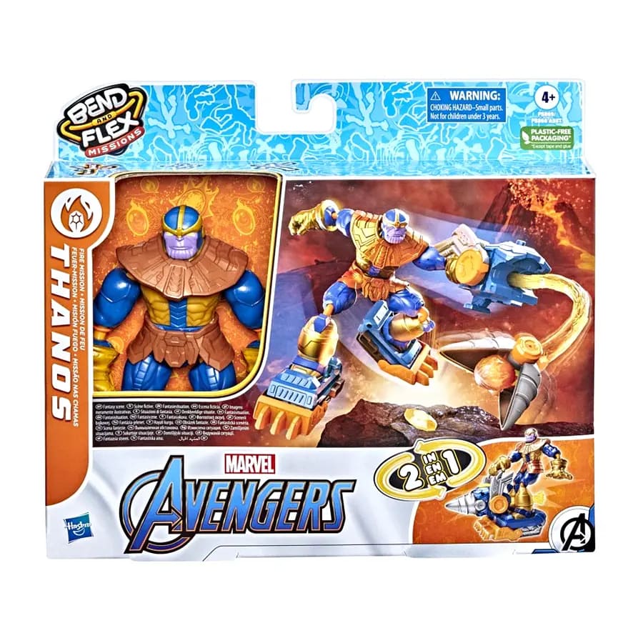 Marvel Avengers Bend and Flex Missions Thanos Fire Figura Flexible – vista 1