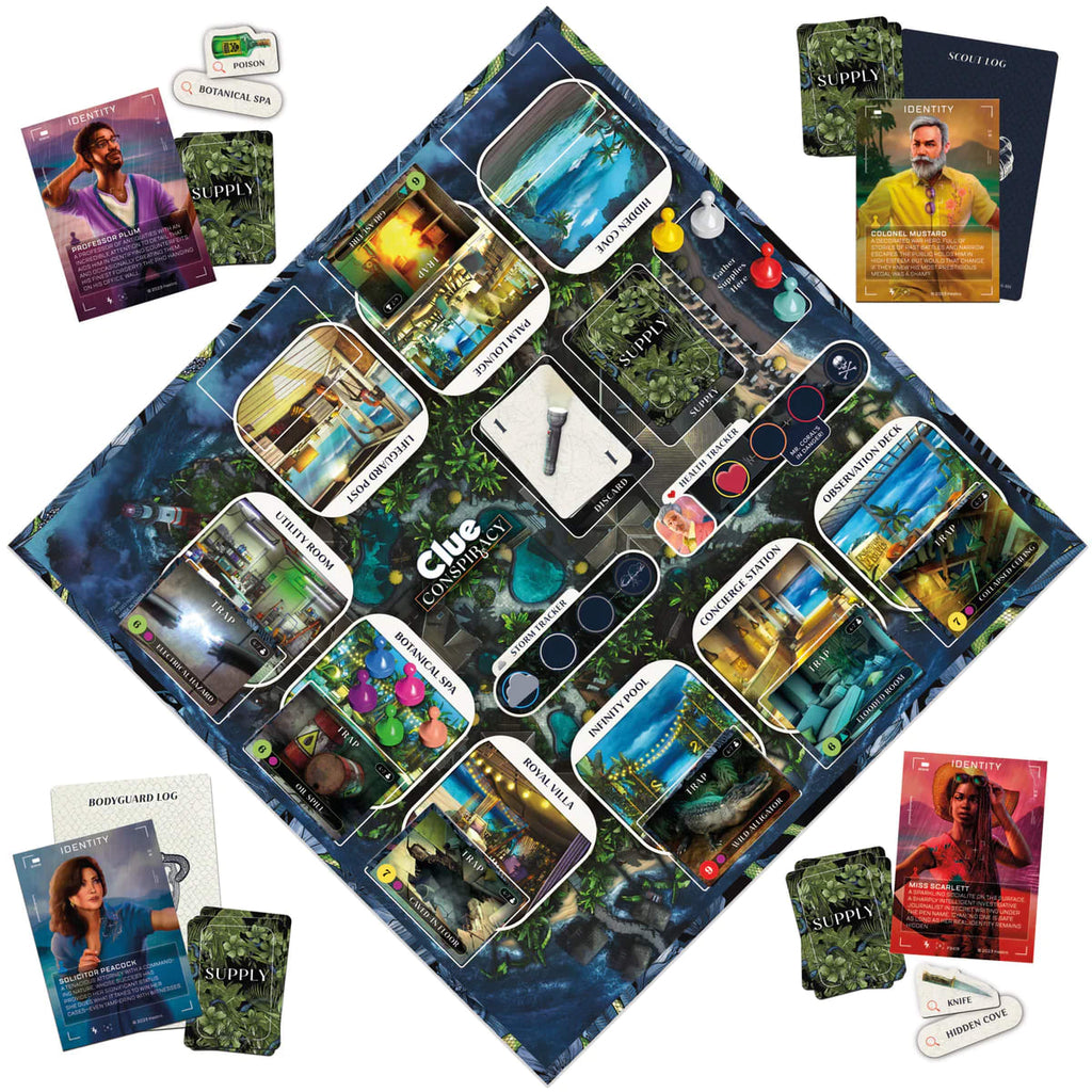Clue Conspiración Juego de Mesa de Roles Secretos – vista 1
