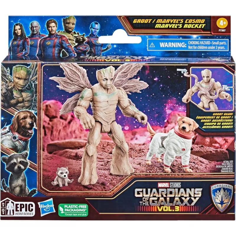 Marvel Guardianes de la Galaxia Vol. 3 Equipo de Groot Pack de Figuras – vista 2