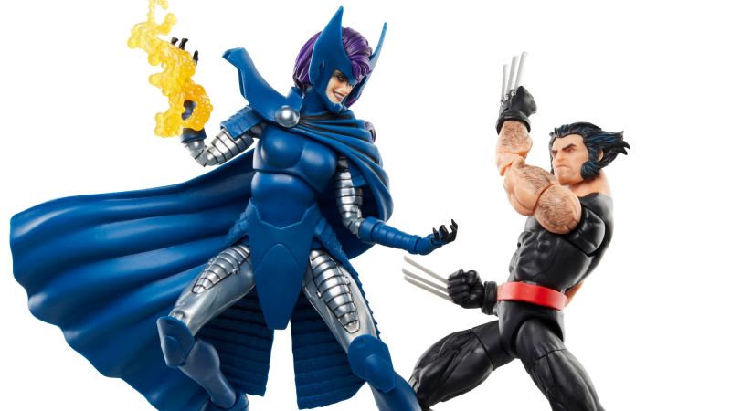 Marvel Legends Wolverine y Psylocke Pack de 2 Figuras 50 Aniversario – vista 1