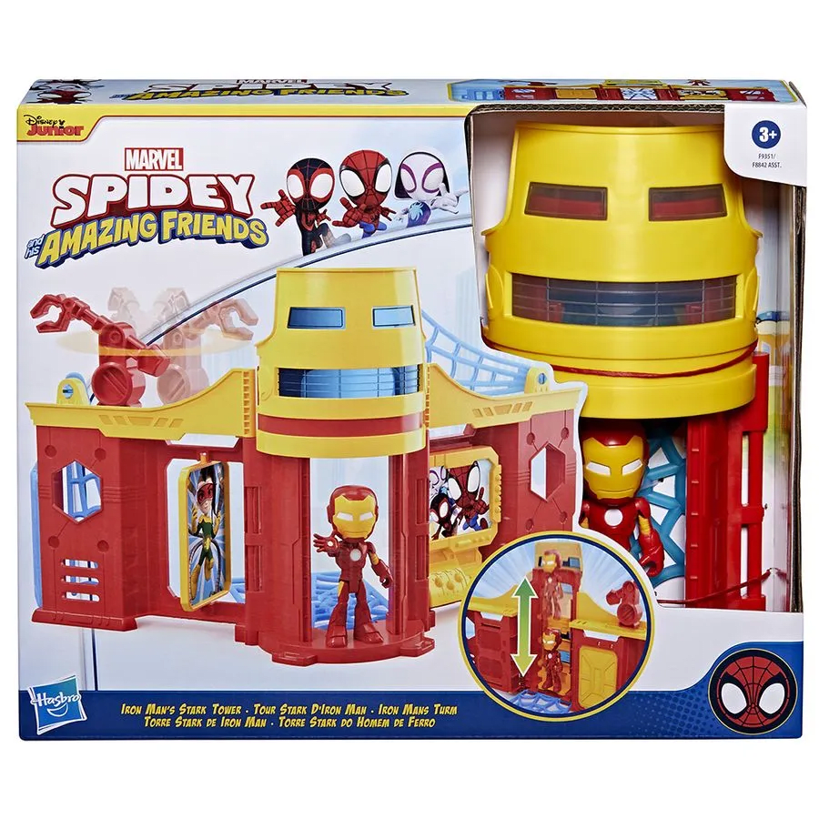 Spidey y sus Amigos Torre de Iron Man Set de Juego – vista 1