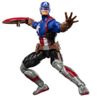 Capitán América Marvel Legends lanzando su escudo