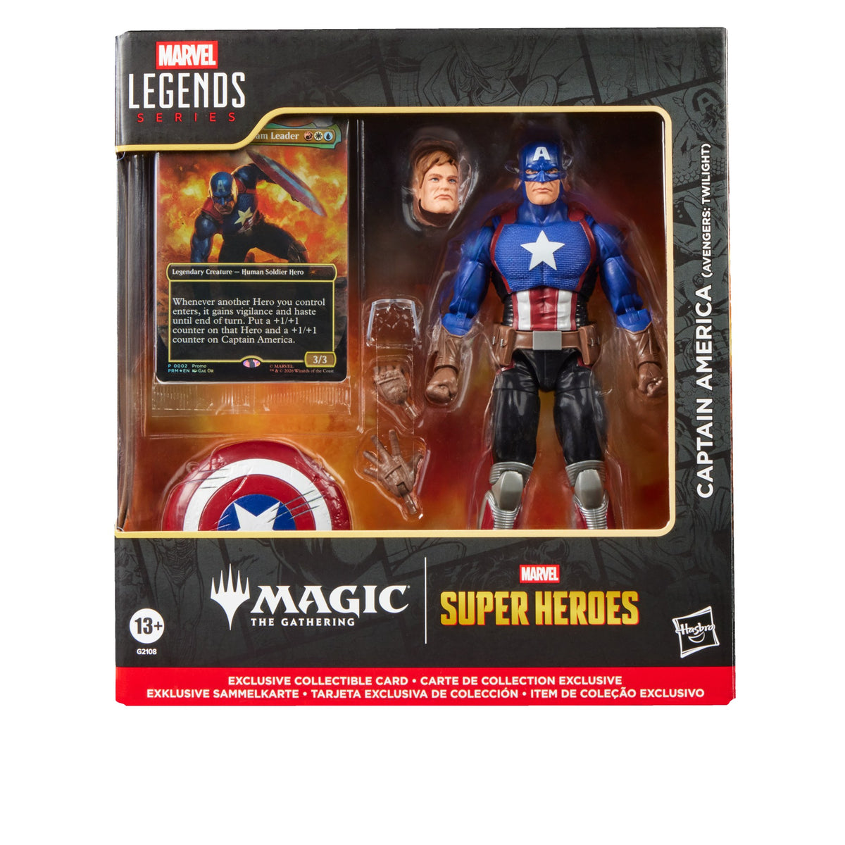 Caja Marvel Legends x Magic The Gathering Capitán América