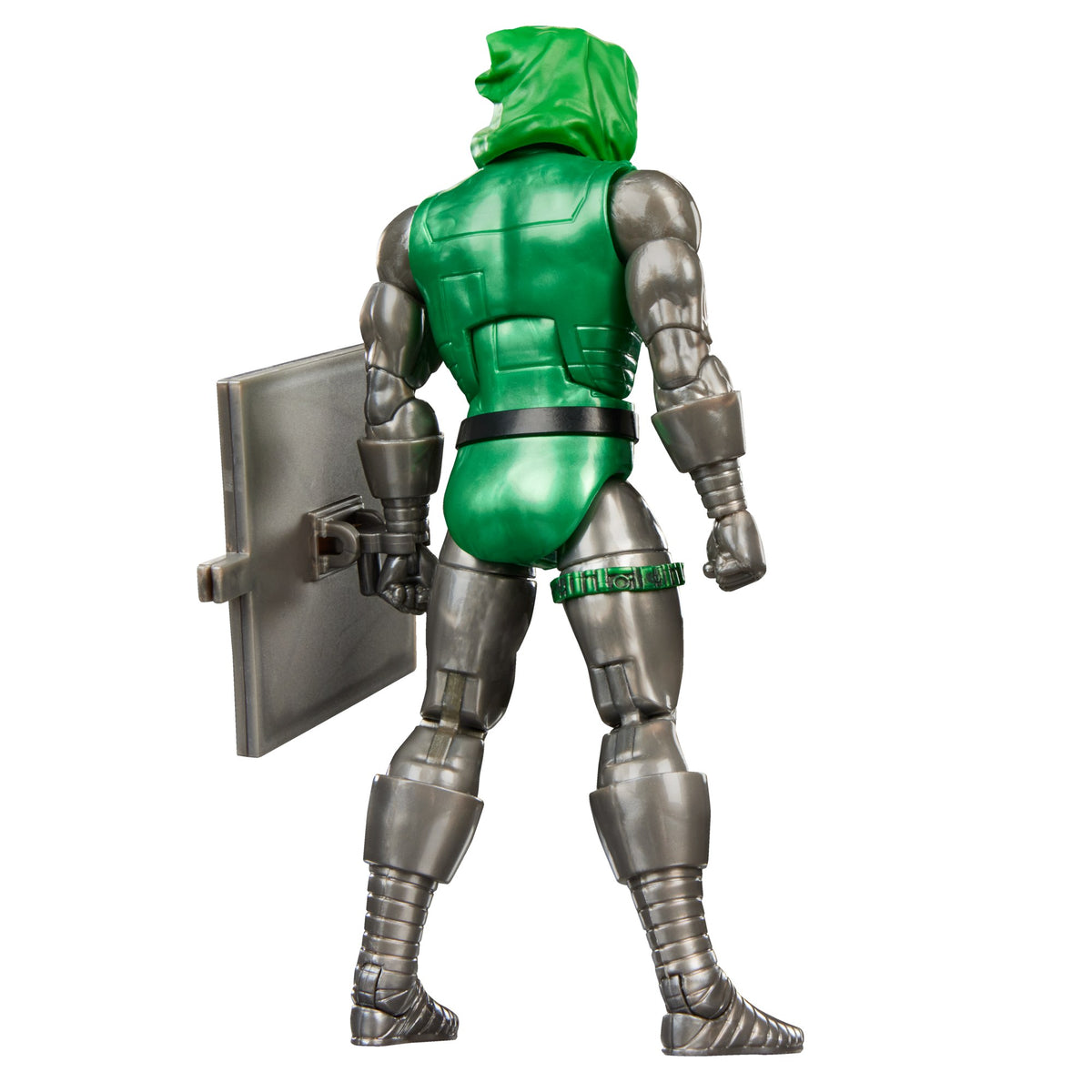 Doctor Doom Marvel Legends de espaldas con capa y escudo