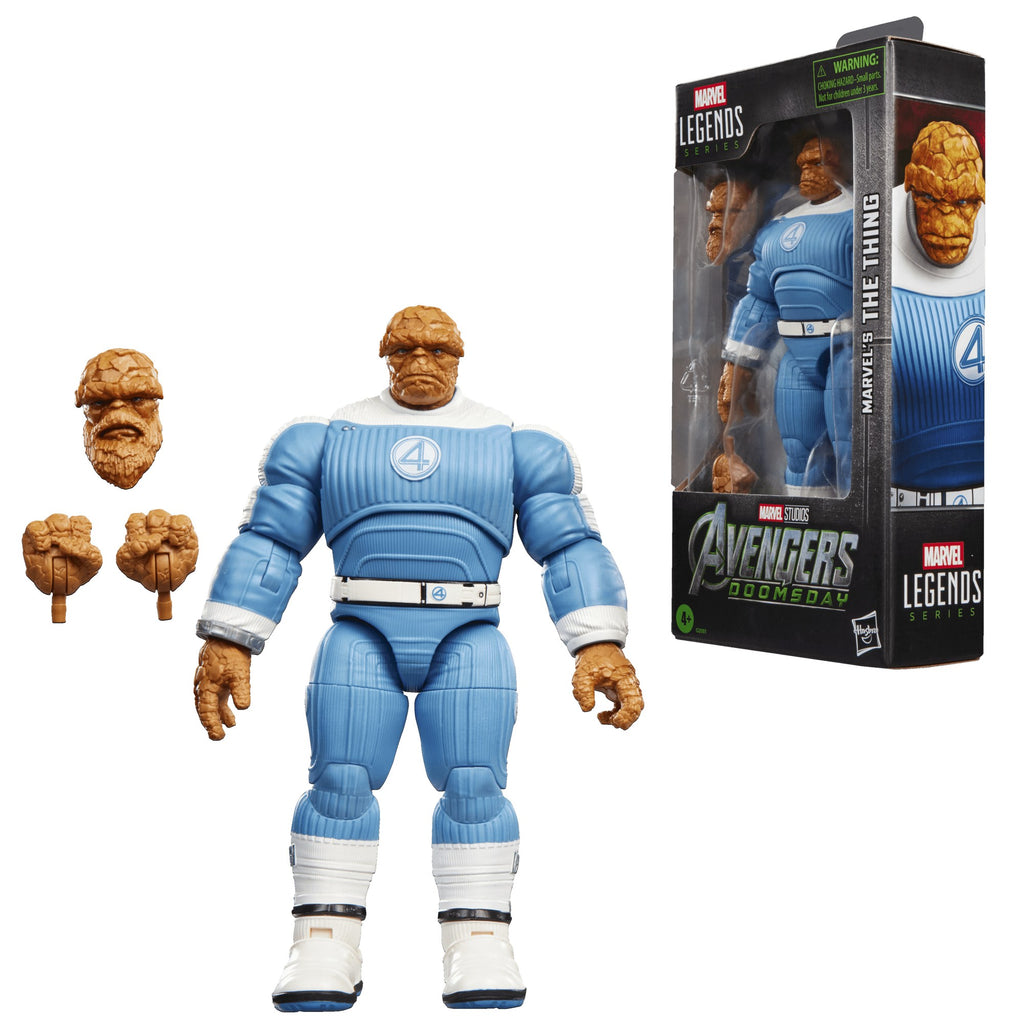 The Thing Marvel Legends junto a su caja Avengers Doomsday
