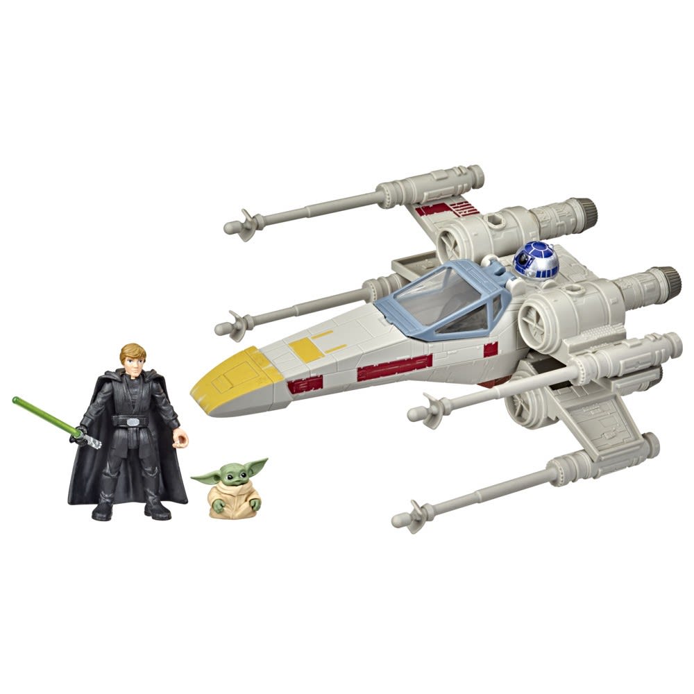 Star Wars Mission Fleet X-Wing Fighter Luke Skywalker y Grogu – vista 1