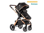 Pikaboo Kansas Coche Travel System Negro con Silla Nido – vista 1