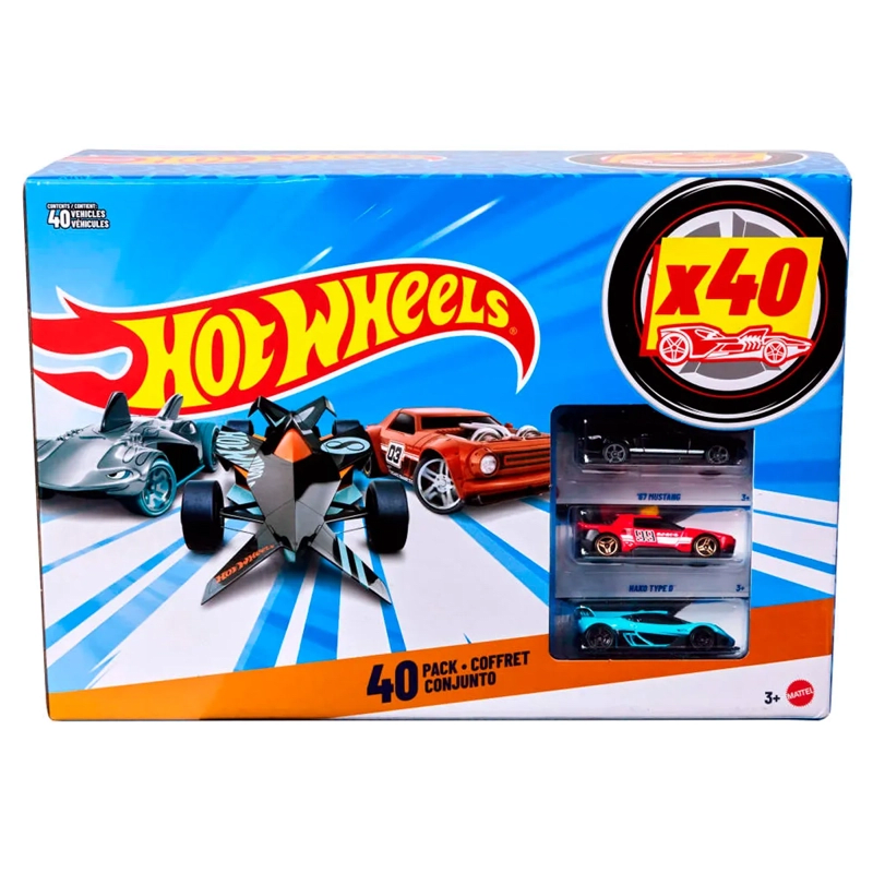 Hot Wheels Paquete de 40 Autos Escala 1:64 Surtidos – vista 1